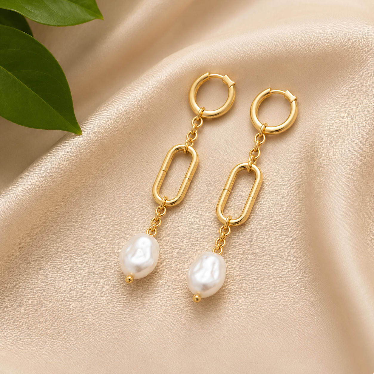 Midnight Pearl Drop Earrings