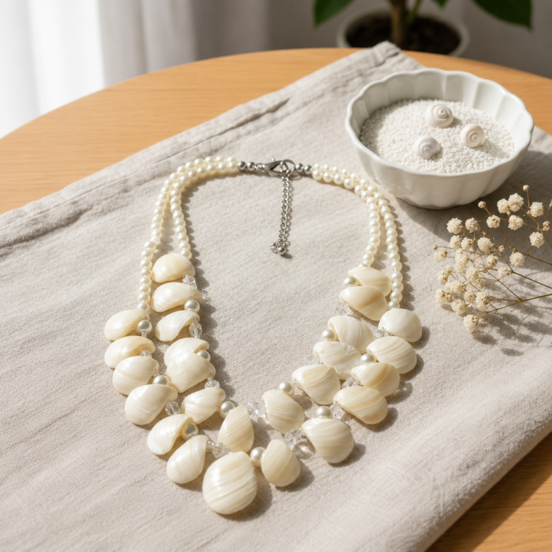 Ocean Pearl Statement Necklace