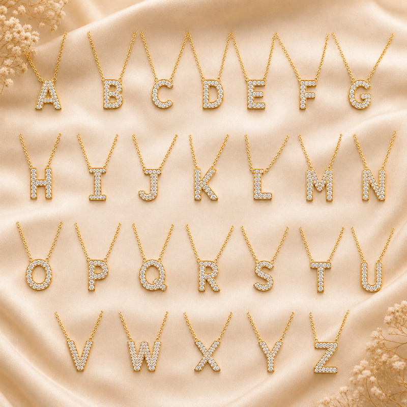 Personalized Alphabet Pendant Necklace