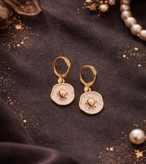 Ocean Charm Hoop Earrings