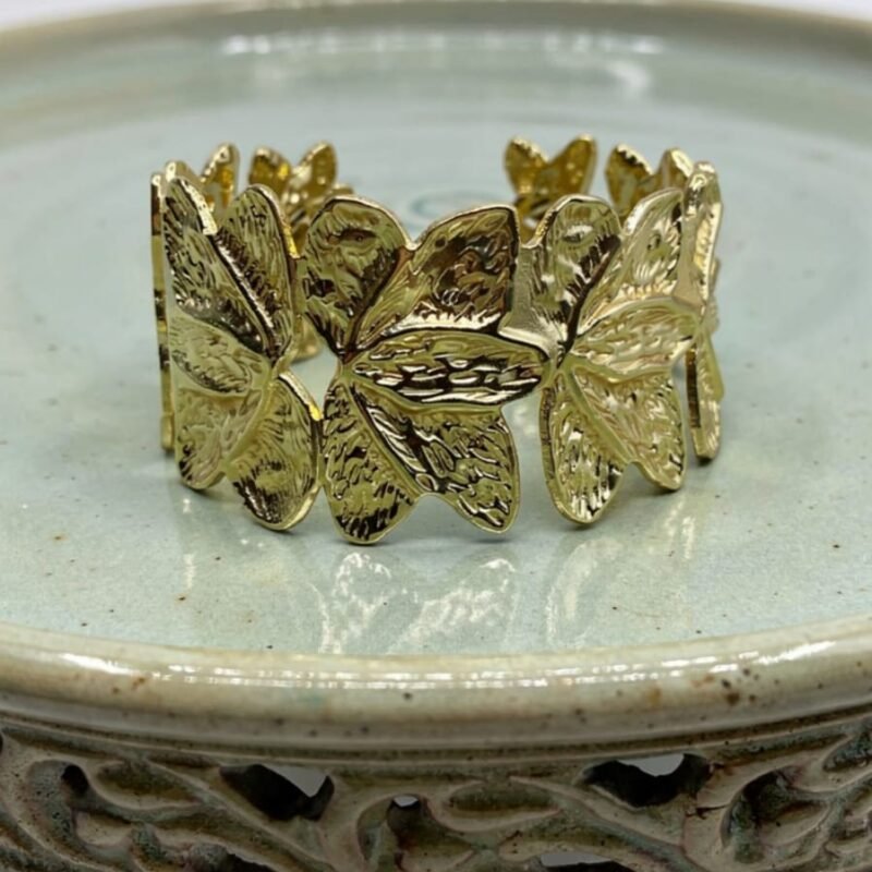 Golden Butterfly Statement Bracelet
