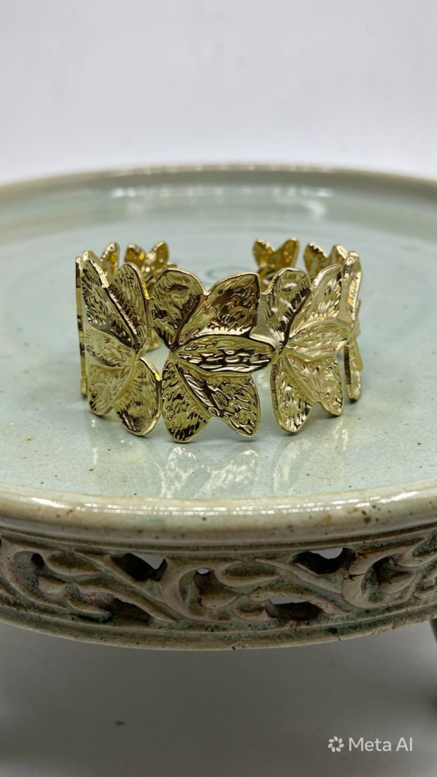 Golden Butterfly Statement Bracelet