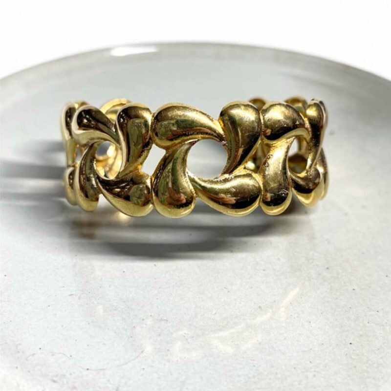 Golden Flow Statement Bracelet